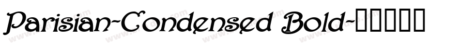 Parisian-Condensed Bold字体转换
